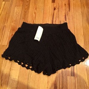 Tobi Black Lace Shorts